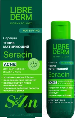 Тонер для лица Librederm Серацин матирующий (200мл) — фото 2