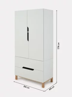 Шкаф MOWbaby Lilla / 400 (Cloud White) — фото 9