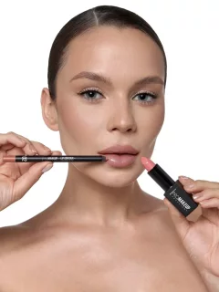 Карандаш для губ PROMAKEUP Lip contour Ультрастойкий тон 02 бежево-розовый — фото 8