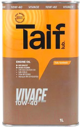Моторное масло Taif Vivace 10W40 / 211029 (1л)