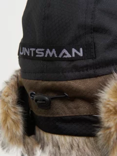 Шапка Huntsman Полюс Lux V2 -45°C (р.58-60, хаки/черный) — фото 3