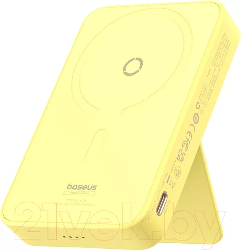 Портативное зарядное устройство Baseus MagPro / P10064101Y23-00 (желтый лимон)