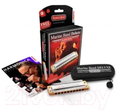 Губная гармошка Hohner Marine Band Deluxe 2005/20 C / M200501X — фото 2