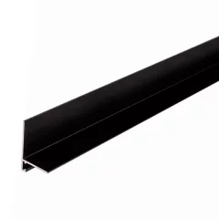 Микроплинтус КТМ-2000 MC16-20-05E 16-20мм 2.4м (черный) — фото 1