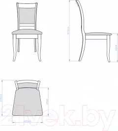 Стул Мебель-Класс Веста (Bahama Plus Beige/Cream White) — фото 4