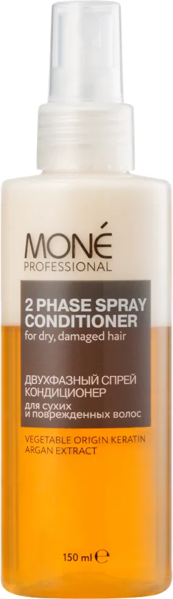 Спрей для волос Mone Professional Двухфазный для сухих и поврежденных волос (150мл)