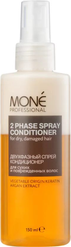 Спрей для волос Mone Professional Двухфазный для сухих и поврежденных волос (150мл) — фото 1