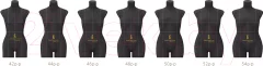 Манекен портновский Royal Dress Forms Monica+ стойка Милан (черный, размер 48) — фото 10