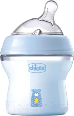 Бутылочка для кормления Chicco Natural Feeling / 00081311200000 (150мл, голубой) — фото 3