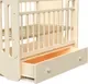 Детская кроватка VDK Nicole маятник-ящик (слоновая кость) — фото 9