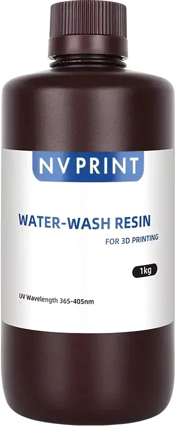 Фотополимерная смола для 3D-принтера NV Print NV-3D-WATER-WASHABLE-RESIN-BLACK (1кг, черный)