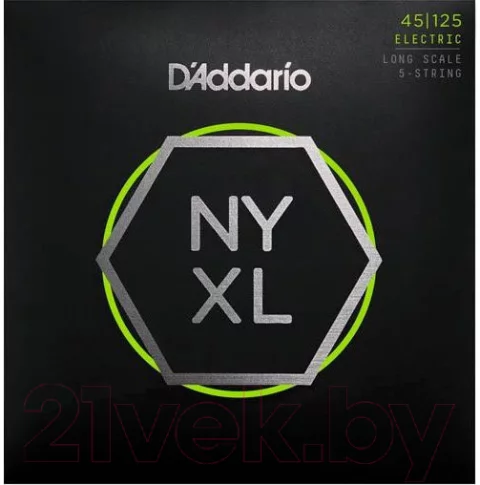 Струны для бас-гитары D'Addario NYXL45125