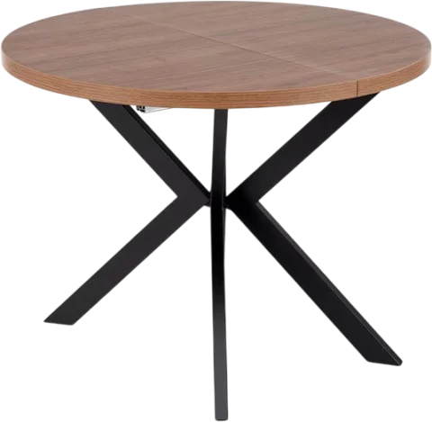 Обеденный стол Halmar Peroni 100-250x100 (орех/черный)