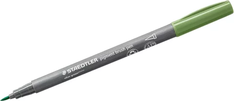 Лайнер Staedtler Pigment Brush / 371-57 (оливковый)