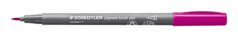 Лайнер Staedtler Pigment Brush / 371-61 (фиолетово-красный)