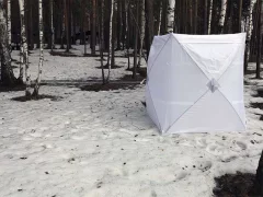 Палатка Пингвин Shelters Охотничья засидка Хант люкс зима (белый) — фото 7