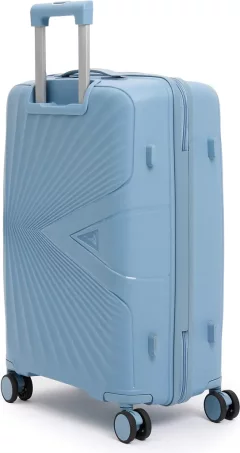 Чемодан на колесах Maleta PP-53 (M, серый/голубой) — фото 3