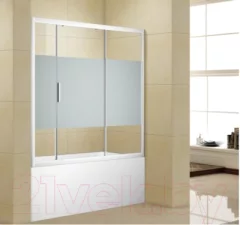 Стеклянная шторка для ванны Aquanet Practic 180 / AE10-B-180H150U-CP (прозрачное стекло) — фото 10