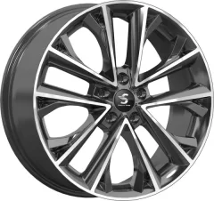 Литой диск SKAD Premium КР012 Sportage QL 18x7" 5x114.3мм DIA 67.1мм ET 48.5мм (Diamond Gloss Graphite) — фото 3