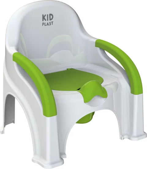 Детский горшок KidPlast Primo / PL115902 (белый/зеленый)