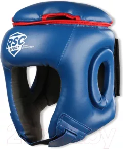 Боксерский шлем RSC PU BF BX 208 (XL, синий) — фото 5