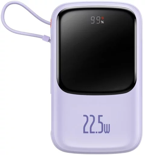 Портативное зарядное устройство Baseus Qpow Pro Digital Display Fast Charge / PPQD2-20C (фиолетовый)