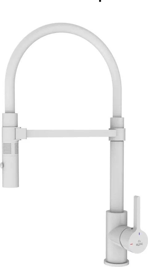 Смеситель Rose R133C (белый)