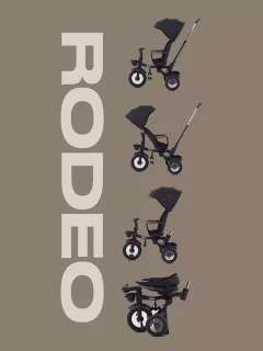 Трехколесный велосипед с ручкой MOWbaby Rodeo MC053 (черный) — фото 8