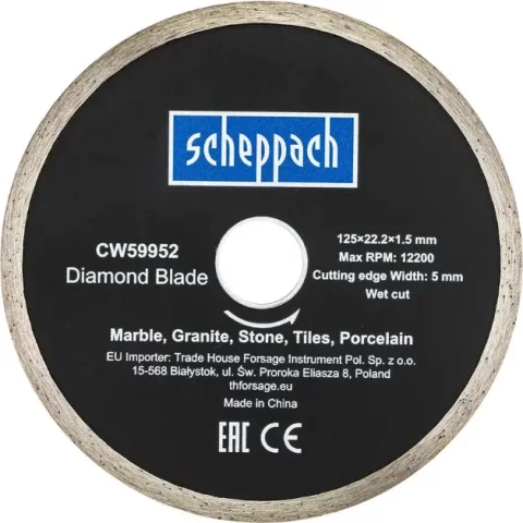 Отрезной диск алмазный Scheppach Sch-CW59952 (62950)