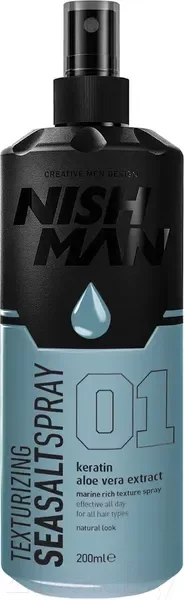 Спрей для укладки волос NishMan SeaSalt Spray (200мл) — фото 7