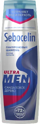 Шампунь для волос Librederm Sebocelin Men Сандаловое дерево Против перхоти Гиалуроновый (400мл)