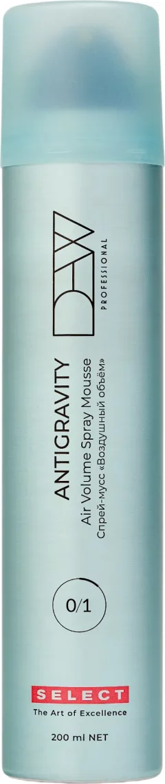 Спрей для укладки волос Dew Professional Select Air Volume Spray Mousse Деликатный объем (200мл) — фото 1