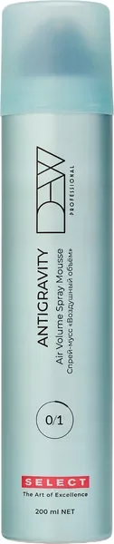 Спрей для укладки волос Dew Professional Select Air Volume Spray Mousse Деликатный объем (200мл) — фото 9