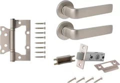 Комплект дверной фурнитуры Code Deco Slim H-40136-A-NISM без фиксатора (никель супер матовый) — фото 9