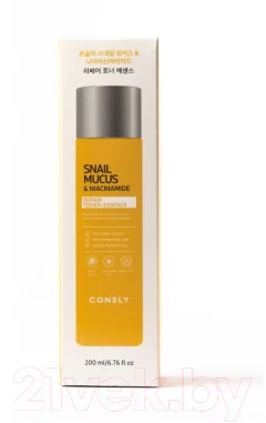 Тонер для лица Consly Snail Mucus Niacinamide Repair Toner-Essence (200мл) — фото 5