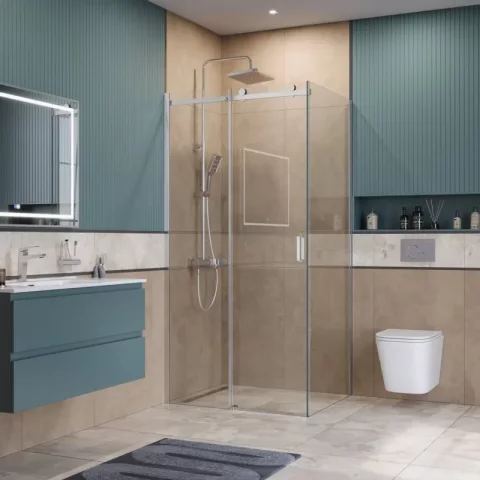 Душевой уголок BelBagno SOFT_CLOSE-2-AH-1-140/80-C-Cr