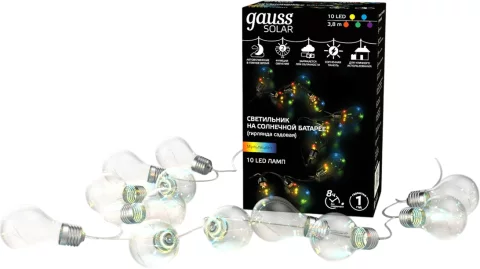 Садовая гирлянда Gauss Solar GS035