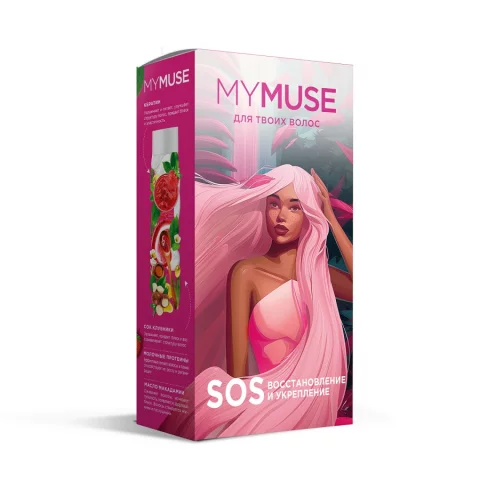 Набор косметики для волос My Muse Шампунь и бальзам SOS-восстановление / 300453