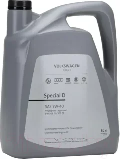 Моторное масло Volkswagen Special D 5W40 50500 50501 / GS55505M4EUR (5л) — фото 3