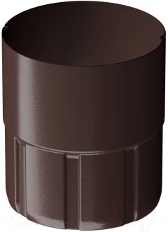 Муфта водосточная Docke Stal Premium D90 PVPM-1050 (шоколад 8019) — фото 1