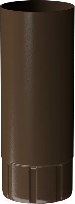 Труба водосточная Docke Stal Premium D90 PVTV-1004 (3м, каштан 8017) — фото 1