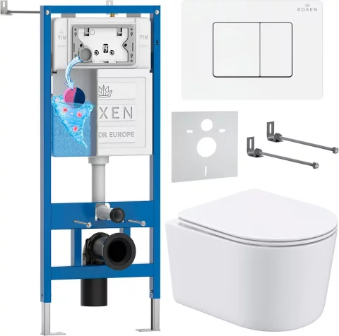 Инсталляция с унитазом подвесным Roxen StounFix Dual Fresh 868529