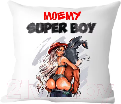 Подушка декоративная Print Style Ты мой Super Boy 40x40new19