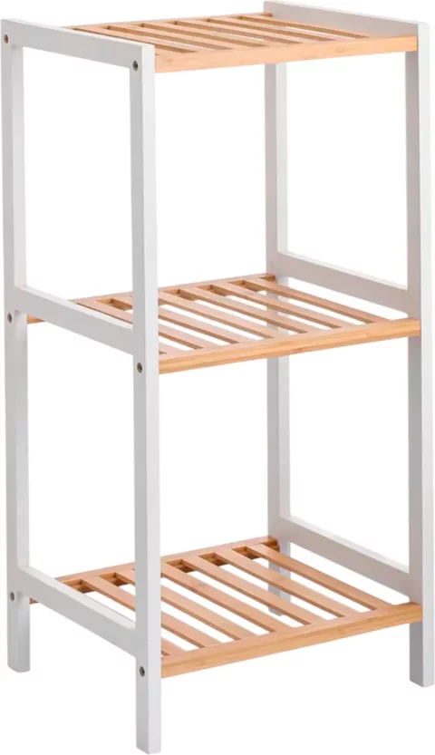 Этажерка SWENSA SWFL-2002-WHT (белый/светлое дерево)