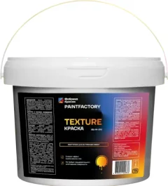 Краска PaintFactory Texture фактурная для внутренних работ 1-1.5мм (28кг, белый) — фото 1