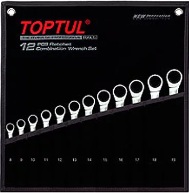 Набор ключей Toptul GPAQ1202 (12 предметов)