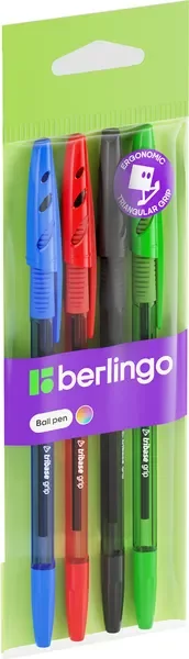 Набор шариковых ручек Berlingo Tribase grip / CBp_10204 (4шт) — фото 9
