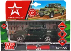Автомобиль игрушечный Технопарк Uaz Pickup Армия России / PICKUP-12ARR-GN — фото 4
