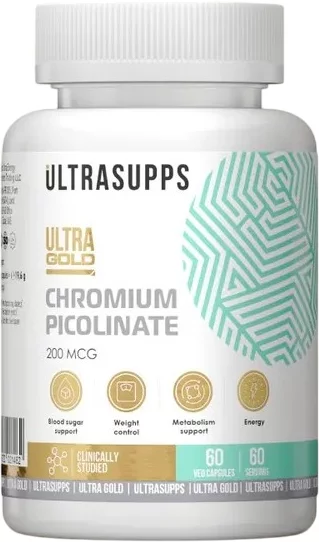 Минерал Ultrasupps Хром Пиколинат Ультра Голд (60 капсул)