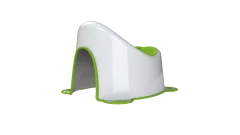 Детский горшок KidPlast Uniks / PL045602 (белый/зеленый) — фото 3